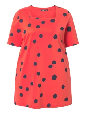 Foto van product Ulla Popken Shirt zalm roze / zwart