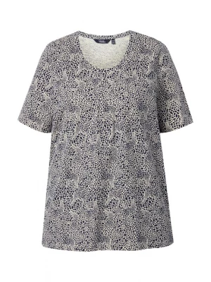 Foto van product Ulla Popken Shirt zwart / eierschaal