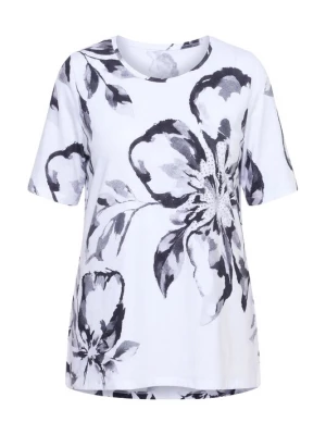 Foto van product Ulla Popken Shirt zwart gemêleerd / wit