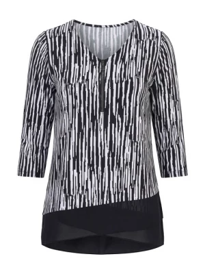 Foto van product Ulla Popken Shirt zwart / natuurwit