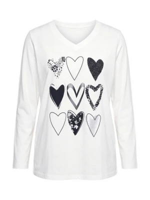 Foto van product Ulla Popken Shirt zwart / offwhite
