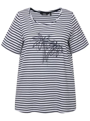 Foto van product Ulla Popken Shirt zwart / wit