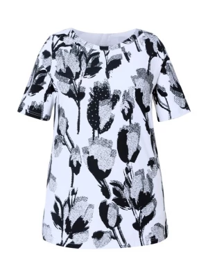 Foto van product Ulla Popken Shirt zwart / wit
