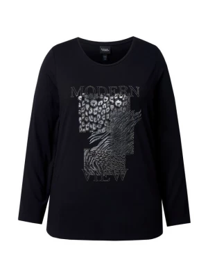 Foto van product Ulla Popken Shirt zwart / zilver