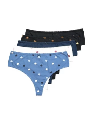 Foto van product Ulla Popken String marine / lichtblauw / zwart / wit