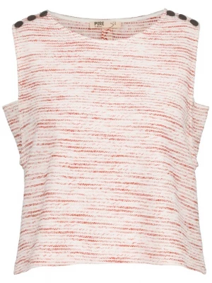 Foto van product Ulla Popken Top beige / rood
