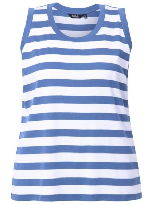 Foto van product Ulla Popken Top blauw / wit