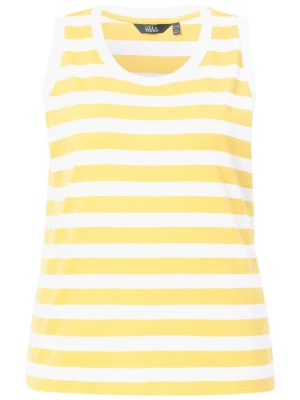 Foto van product Ulla Popken Top goudgeel / wit