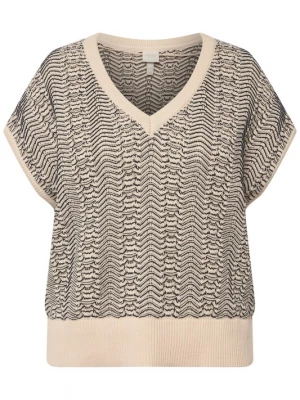 Foto van product Ulla Popken Trui beige / zwart