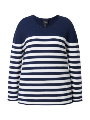 Foto van product Ulla Popken Trui donkerblauw / wit