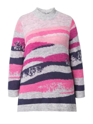 Foto van product Ulla Popken Trui lichtgrijs / grijs gemêleerd / pink