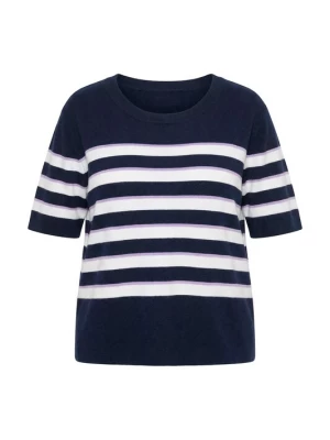 Foto van product Ulla Popken Trui marine / lavendel / wit