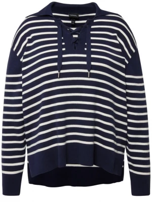 Foto van product Ulla Popken Trui marine / wit