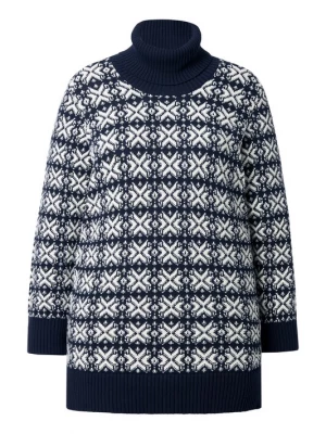 Foto van product Ulla Popken Trui navy / wit
