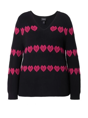 Foto van product Ulla Popken Trui pink / lichtroze / zwart