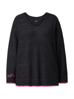 Foto van product Ulla Popken Trui pink / zwart gemêleerd