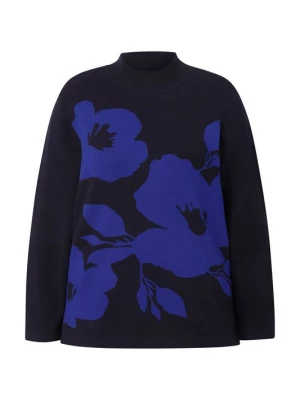 Foto van product Ulla Popken Trui royal blue / koningsblauw / zwart