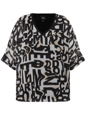 Foto van product Ulla Popken Tuniek beige gemêleerd / zwart / wit