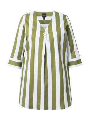 Foto van product Ulla Popken Tuniek kaki / natuurwit