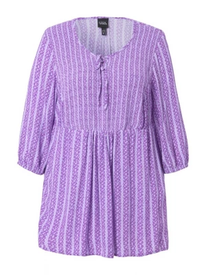 Foto van product Ulla Popken Tuniek lila / natuurwit