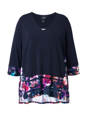 Foto van product Ulla Popken Tuniek marine / neonlila / neonoranje / framboos