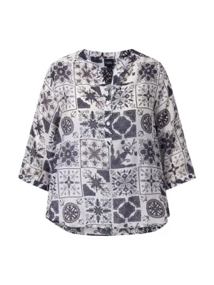 Foto van product Ulla Popken Tuniek ombergrijs / zwart / natuurwit