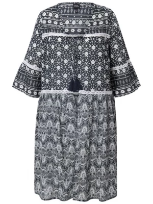 Foto van product Ulla Popken Tuniek zwart / wit