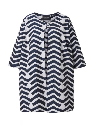 Foto van product Ulla Popken Tussenjas donkerblauw / wit