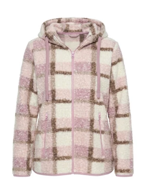Foto van product Ulla Popken Tussenjas ivoor / bruin / lichtlila / rosa