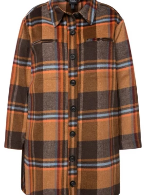 Foto van product Ulla Popken Tussenjas lichtblauw / bruin / oranje / rood