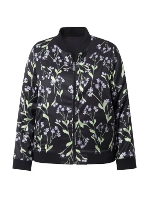 Foto van product Ulla Popken Tussenjas lichtgroen / lavendel / zwart