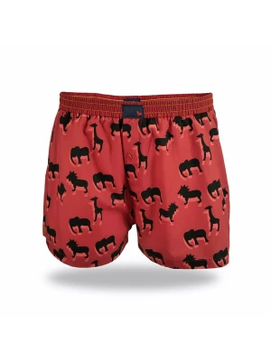 Foto van product UNABUX Boxershorts 'Prints' purper / lichtrood / zwart