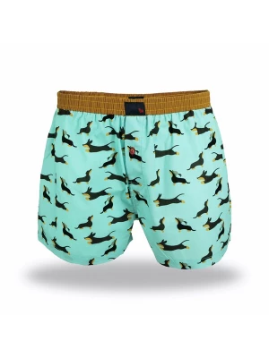 Foto van product UNABUX Boxershorts ' Prints ' turquoise / zwart