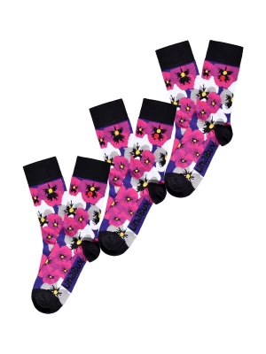 Foto van product UNABUX Sokken ' GRUMBLE IN THE JUNGLE ' pink / zwart / wit