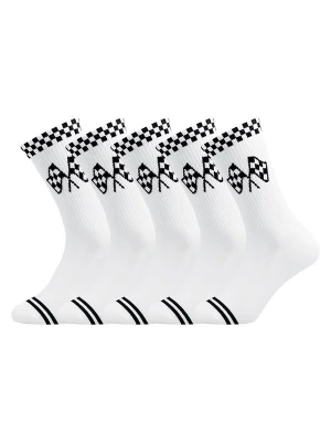 Foto van product UNABUX Sokken 'Touchdown' zwart / wit