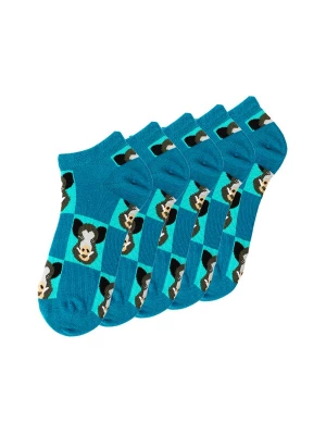 Foto van product UNABUX Sokken turquoise / petrol / zwart