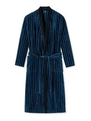 Foto van product uncover by SCHIESSER Badjas lang 'Timeless Comfort' azuur / donkerblauw