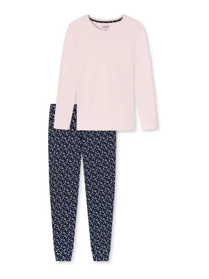 Foto van product uncover by SCHIESSER Pyjama ' Nightwear ' donkerblauw / rosé / wit