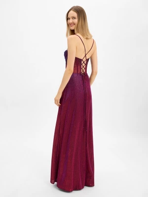 Foto van product Unique Avondjurk blauw / bordeaux