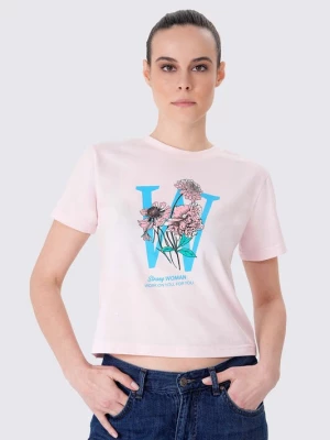 Foto van product UNIQVIBE Shirt azuur / groen / rosa / wit