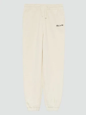 Foto van product Uniseks joggingbroek van sweatstof met printdetail s.Oliver beżowy