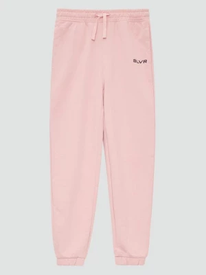 Foto van product Uniseks joggingbroek van sweatstof met printdetail s.Oliver roze