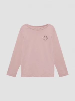 Foto van product Uniseks katoenen top met lange mouwen en een klein printdetail s.Oliver roze
