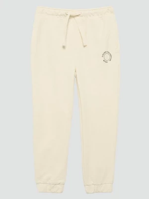 Foto van product Uniseks trainingsbroek van sweatstof met een klein printdetail s.Oliver beżowy