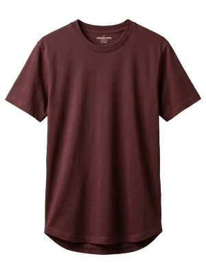 Foto van product UNORGANIZED BRAND Shirt 'BASIC RUNDER SAUM T25' bordeaux