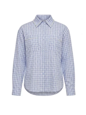 Foto van product usha BLACK LABEL Blouse blauw / lichtblauw / parelwit