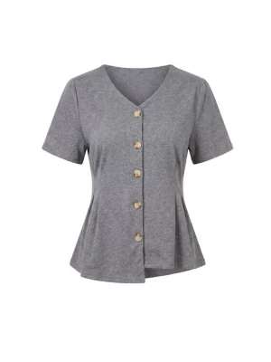Foto van product usha BLACK LABEL Blouse 'Classic' grijs gemêleerd