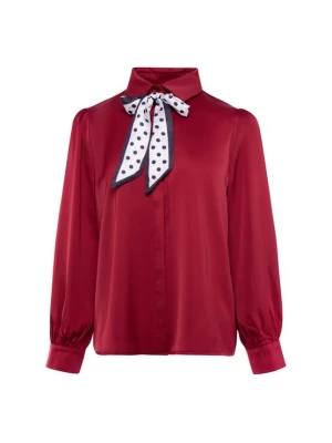 Foto van product usha BLACK LABEL Blouse donkerrood / zwart / wit