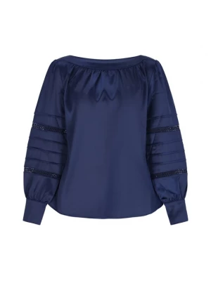 Foto van product usha BLACK LABEL Blouse 'Elegant' donkerblauw