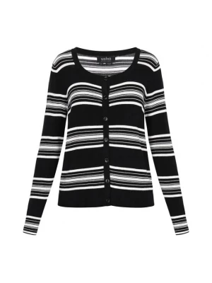 Foto van product usha BLACK LABEL Gebreid vest 'Classic' zwart / wit